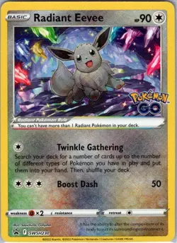 Radiant Eevee SWSH230 Promo SWSH: Sword & Shield Promo Cards NM - Image 1