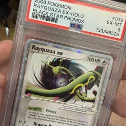 2006 POKEMON BLACK STAR PROMOS #039 RAYQUAZA EX-HOLO PSA 6 SWIRL 💫 - Image 3