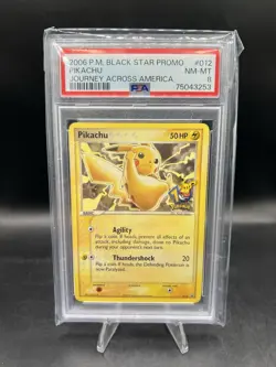 Pikachu Black Star Promo ⭐Journey Across America #012 PSA 8 Pokemon - Image 1