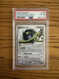 Pokemon TCG Rayquaza EX Black Star Promo 2006 PSA 4 - Image 1