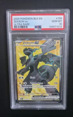 Zekrom PSA 10 EX 158/086 Scarlet Violet Black Bolt Ultra Rare Pokemon TCG - Image 1