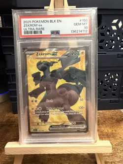 Pokemon TCG Zekrom EX 158/086 Ultra Rare Black Bolt SV PSA 10 Fresh Cert - Image 1