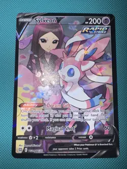Sylveon V TG14/TG30 Brilliant Stars Full Art Ultra Rare Holo Pokemon Card NM-MI - Image 1