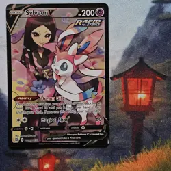 Pokemon Sylveon V Full Art TCG TG14/TG30 Brilliant Stars Trainer Gallery NM - Image 1