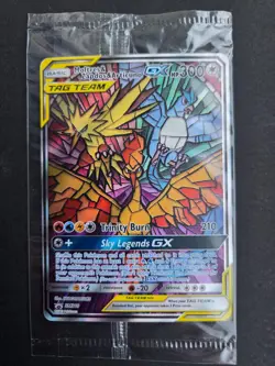 Moltres Zapdos Articuno GX Hidden Fates Pokemon Black Star Promo SM210 - SEALED - Image 3