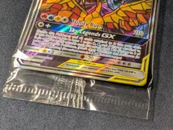 Pokemon Moltres Zapdos & Articuno GX SM210 Stained Glass Promo Sealed - Image 2