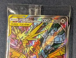 Pokemon Moltres Zapdos & Articuno GX SM210 Stained Glass Promo Sealed - Image 4