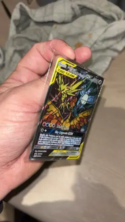 Pokemon Moltres Zapdos Articuno GX Sm210 Hidden Fates Sealed Promo Stained Glass - Image 3