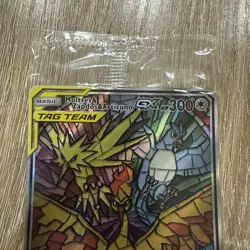 Pokemon Moltres Zapdos & Articuno GX SM210 | Stained Glass Promo | Sealed - Image 3