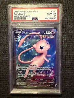 POKEMON TCG - FUSION STRIKE - MEW V 250/264 - PSA 10 - Image 1