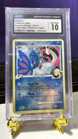 Milotic C 35/147 Supreme Victors Pokemon League Cross Holo CGC 10 Gem Mint - Image 1