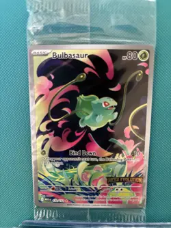 Bulbasaur 133/132 IR Mega Evolutions Sealed Promo Pokemon card; near mint / new - Image 1