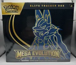 Pokemon TCG Pokemon Mega Evolution Lucario ETB Elite Trainer Box NEW - Image 1
