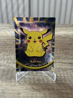 Pikachu Topps Chrome Holo DEUTSCH #25 Base Set 1.Edition Pokemon Karten Sammlung - Image 2