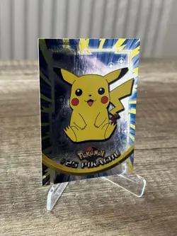 Pikachu Topps Chrome Holo DEUTSCH #25 Base Set 1.Edition Pokemon Karten Sammlung - Image 4
