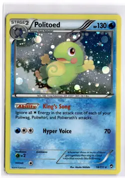 Pokemon TCG Politoed (Cosmos Holo) 018/111 XY Blister Exclusive - Image 1
