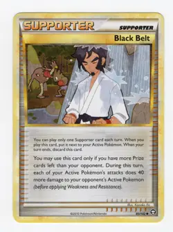 2010 Pokemon Supporter Black Belt Reverse Holo/Non Holo Triumphant 85/102 MP - Image 4