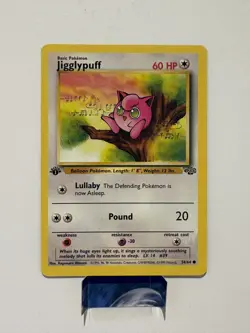Jigglypuff 1st Edition Jungle 54/64 Pokemon TCG Vintage WOTC NM - Image 1