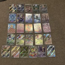 Pokemon Huge Bulk Full Art Sar Bundle X26 Phantasmal Prismatic Obsidian + More - Image 1