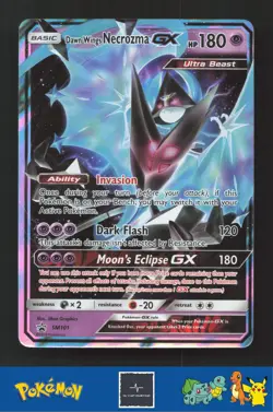 2018 Pokemon SM Sun & Moon Promo SM101 Dawn Wings Necrozma GX - Image 1