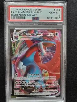 Salamence VMAX 144/189 Darkness Ablaze Full Art Holo Pokemon - PSA 10 GEM MINT - Image 1