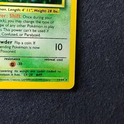 Pokemon TCG Venomoth Jungle 13/64 Unlimited Holo Rare Error No Symbol NM - Image 4