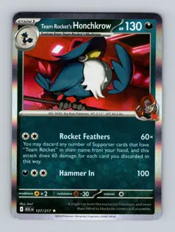 Pokemon TCG - Ascended Heroes - (Holo Rare) - Team Rocket's Honchkrow - 127/217 - Image 1