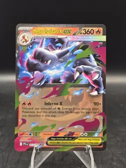 Pokemon TCG Mega Charizard X ex 013/094 Me02: Phantasmal Flames Double Rare NM - Image 1