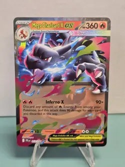 Pokemon TCG Mega Charizard X ex 013/094 Me02: Phantasmal Flames Double Rare NM - Image 1