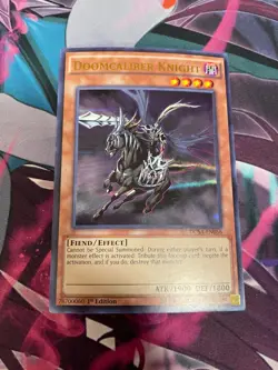 YUGIOH - DOOMCALIBER KNIGHT - ULTRA RARE - DUSA - 1ST ED - NM - Image 1