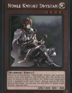 Noble Knight Drystan NKRT-EN008 Limited - Yu-Gi-Oh! TCG Platinum Rare - Image 1
