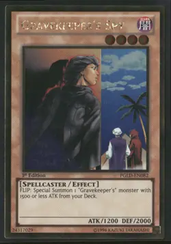 Gravekeeper's Spy PGLD-EN082 1st Edition - Yu-Gi-Oh! TCG Gold Rare - Image 1