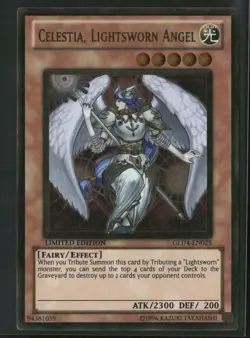 Celestia, Lightsworn Angel GLD4-EN025 Limited - Yu-Gi-Oh! TCG Gold Rare - Image 1