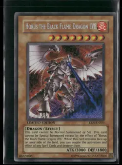 Horus the Black Flame Dragon LV8 EEN-ENSE1 Limited- Yu-Gi-Oh! TCG Secret Rare - Image 1