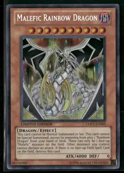 Malefic Rainbow Dragon YMP1-EN005 Limited - Yu-Gi-Oh! TCG Secret Rare - Image 1