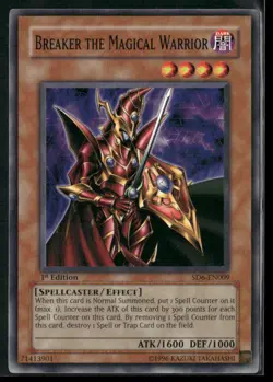 Breaker the Magical Warrior SD6-EN009 1st Edition - Yu-Gi-Oh! TCG Common - Image 1