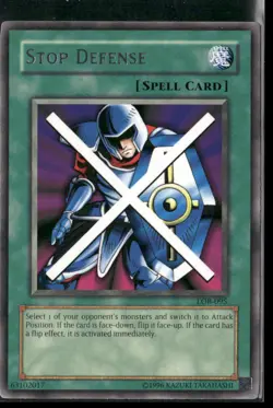 Stop Defense LOB-095 Unlimited - Yu-Gi-Oh! TCG Rare - Image 1