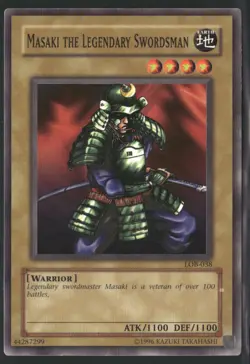Masaki the Legendary Swordsman LOB-038 Unlimited - Yu-Gi-Oh! TCG Common - Image 1