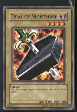 Trial of Nightmare LOB-012 Unlimited - Yu-Gi-Oh! TCG Common - Image 1