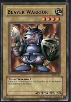 Beaver Warrior LOB-064 Unlimited - Yu-Gi-Oh! TCG Common - Image 1
