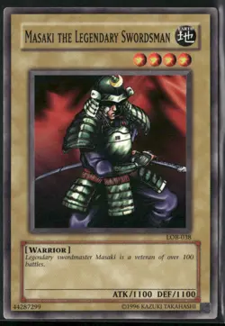 Masaki the Legendary Swordsman LOB-038 Unlimited - Yu-Gi-Oh! TCG Common - Image 1