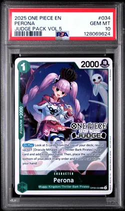 Perona 2025 One Piece Judge Pack Volume 5 #034 PSA 10 - Image 1