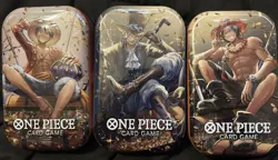 One Piece Tin Pack Set Vol 2 Set of 3 | TS-02 OP-13 | Sealed Bandai Ships Fast - Image 1