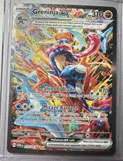 2024 POKEMON GRENINJA EX TWILIGHT MASQUERADE SPECIAL ILLUSTRATION #214/167! MINT - Image 1