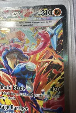 2024 POKEMON GRENINJA EX TWILIGHT MASQUERADE SPECIAL ILLUSTRATION #214/167! MINT - Image 3