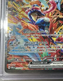 2024 POKEMON GRENINJA EX TWILIGHT MASQUERADE SPECIAL ILLUSTRATION #214/167! MINT - Image 5