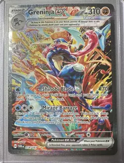 2024 POKEMON GRENINJA EX TWILIGHT MASQUERADE SPECIAL ILLUSTRATION #214/167! MINT - Image 1