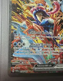 2024 POKEMON GRENINJA EX TWILIGHT MASQUERADE SPECIAL ILLUSTRATION #214/167! MINT - Image 5