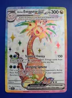 ⚡Alolan Exeggutor EX 225/191 Ultra Rare Holo - Pokemon SV08: Surging Sparks (NM) - Image 1