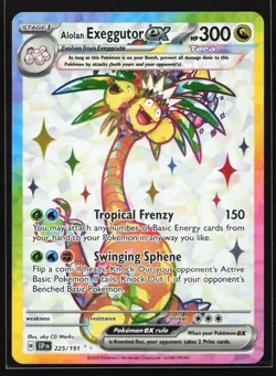 Alolan Exeggutor ex 225/191 SV08: Surging Sparks Ultra Rare Pokemon Card - Image 1